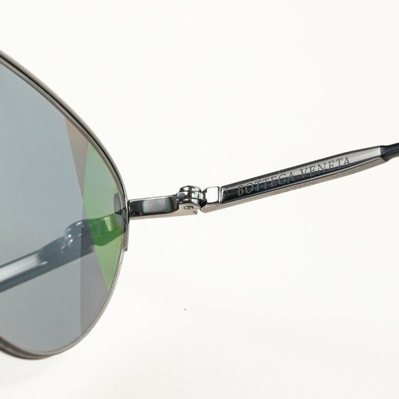 Bottega Veneta BV0245S Ruthenium, Grey & Black Cat-Eye Sunglasses - Picture 9 of 10